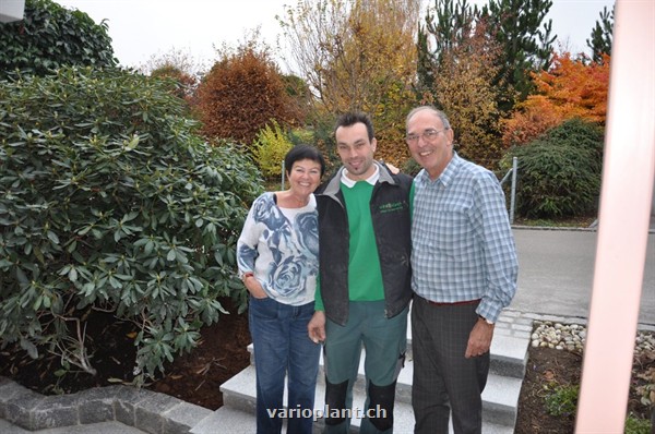 Platten und Treppe mit Gneis