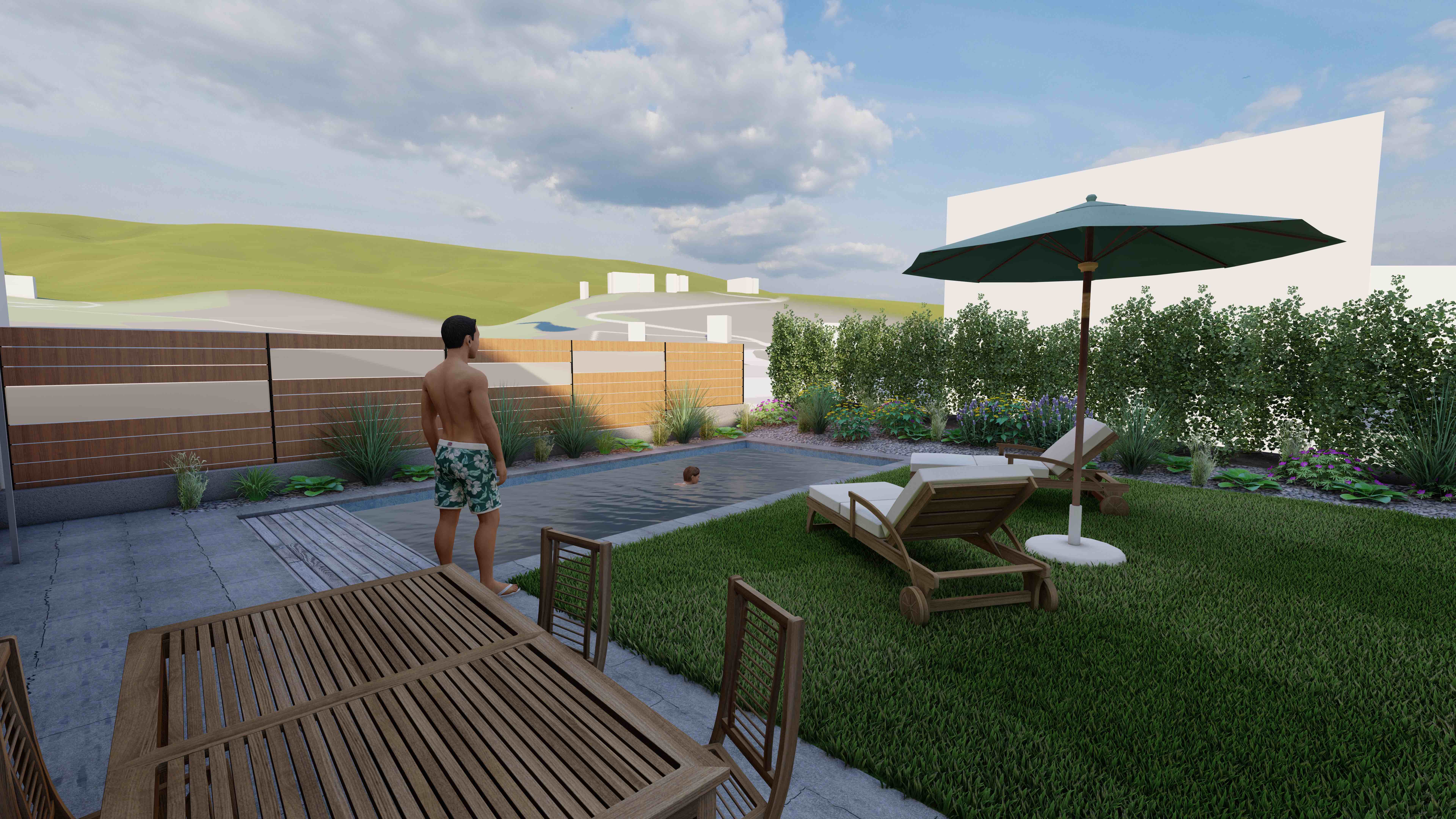 3D Visualisierung - den Badegarten vorab erleben