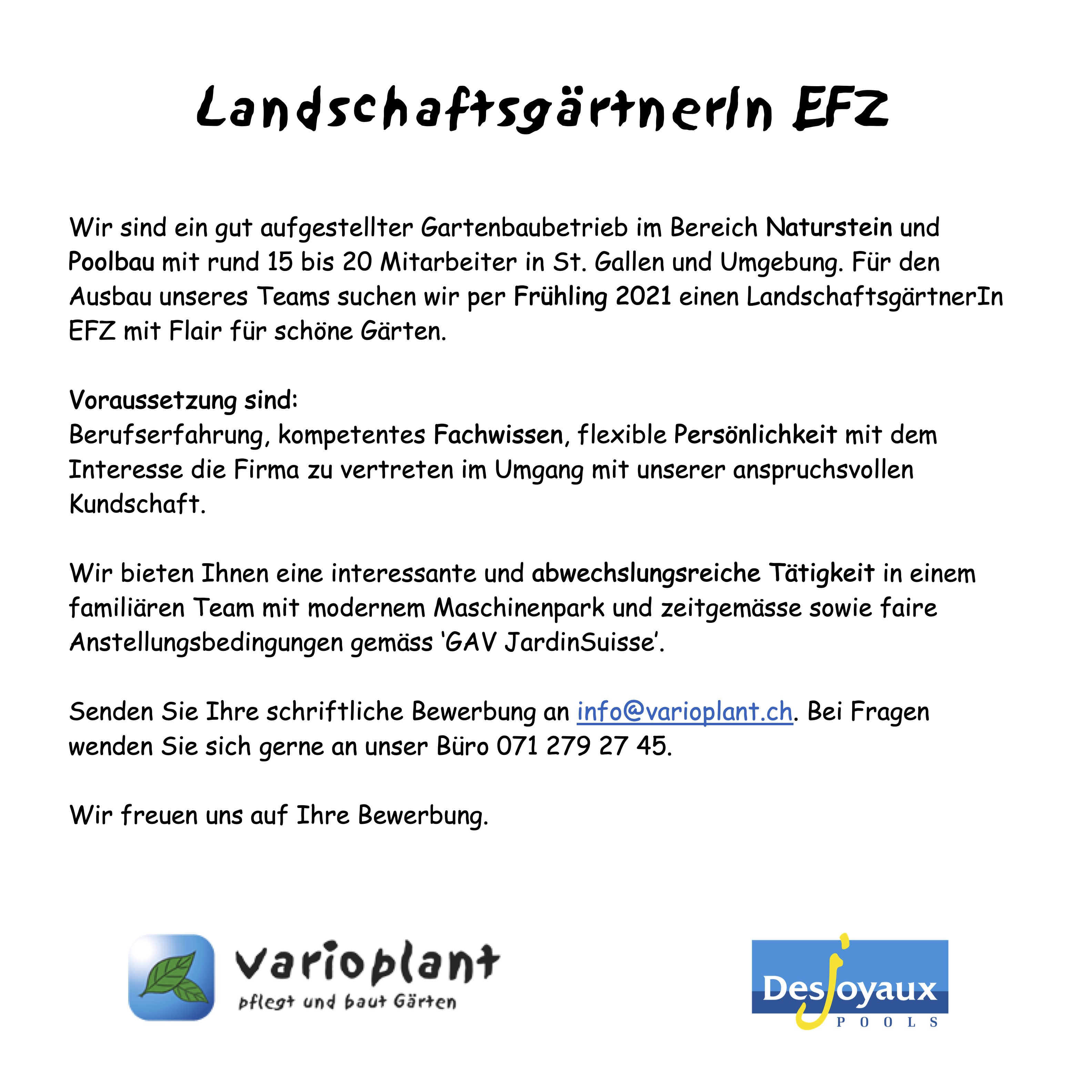 Wir suchen Dich!