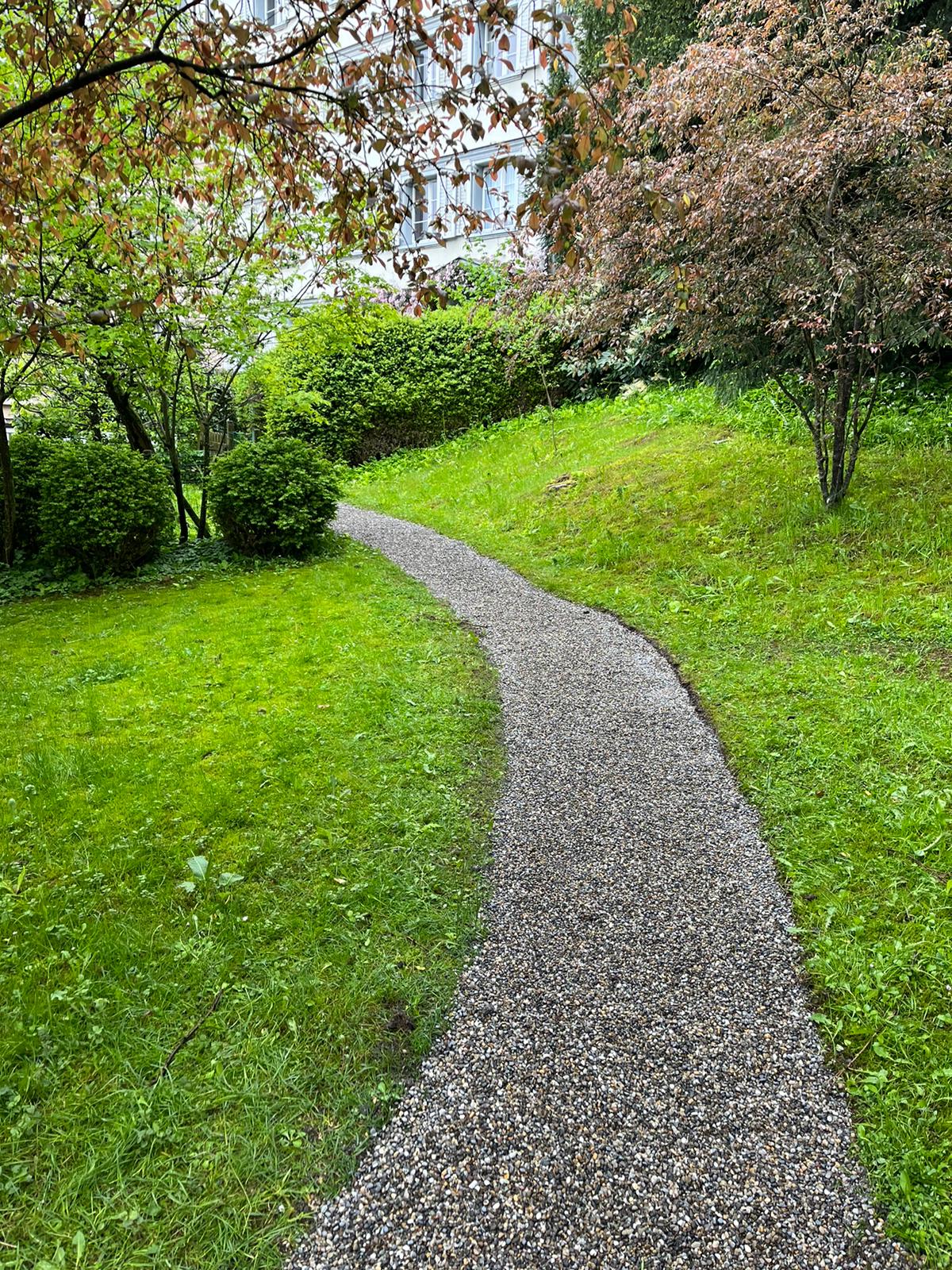 Sanierung Kiesweg und Pfästerung