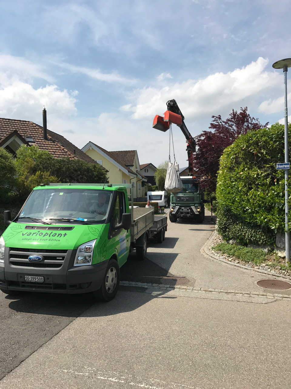 Neuer, überdachter Sitzplatz
