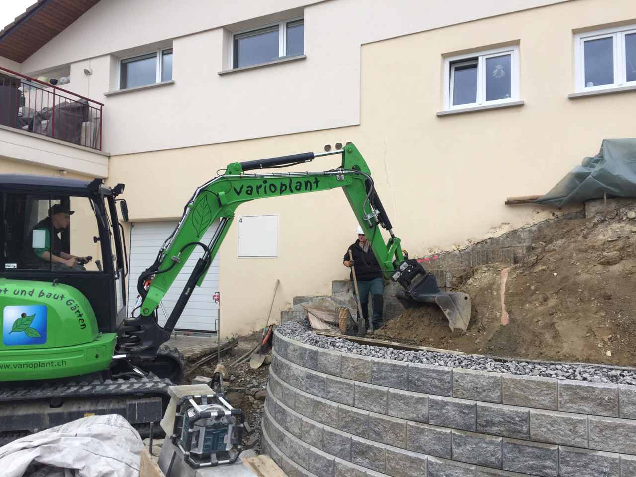 Hauszufahrt mit Allan Block